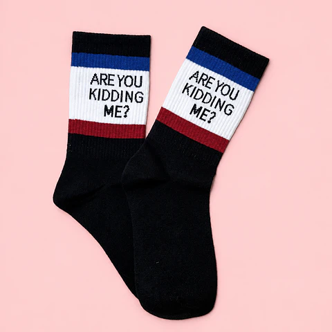 Calcetines Media Caña “Are You Kidding Me?”