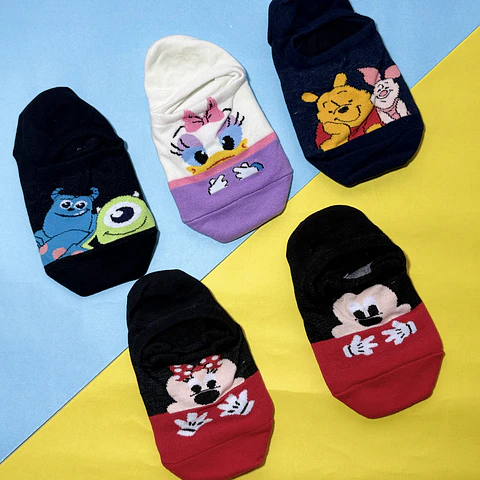 Set Calcetines Invisibles Disney & Pixar – 5 Pares