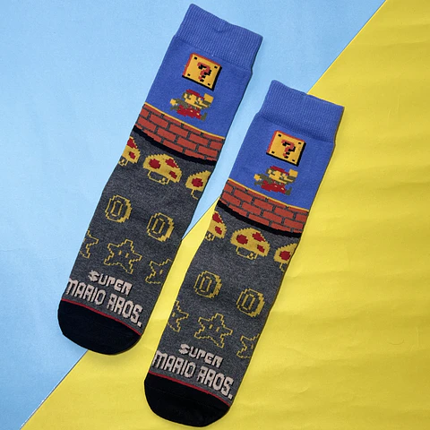 Calcetines Super Mario Bros – Diseño Retro