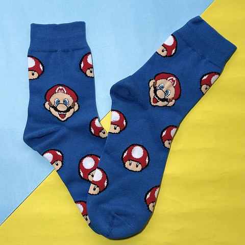 Calcetines Super Mario – Mario & Hongos