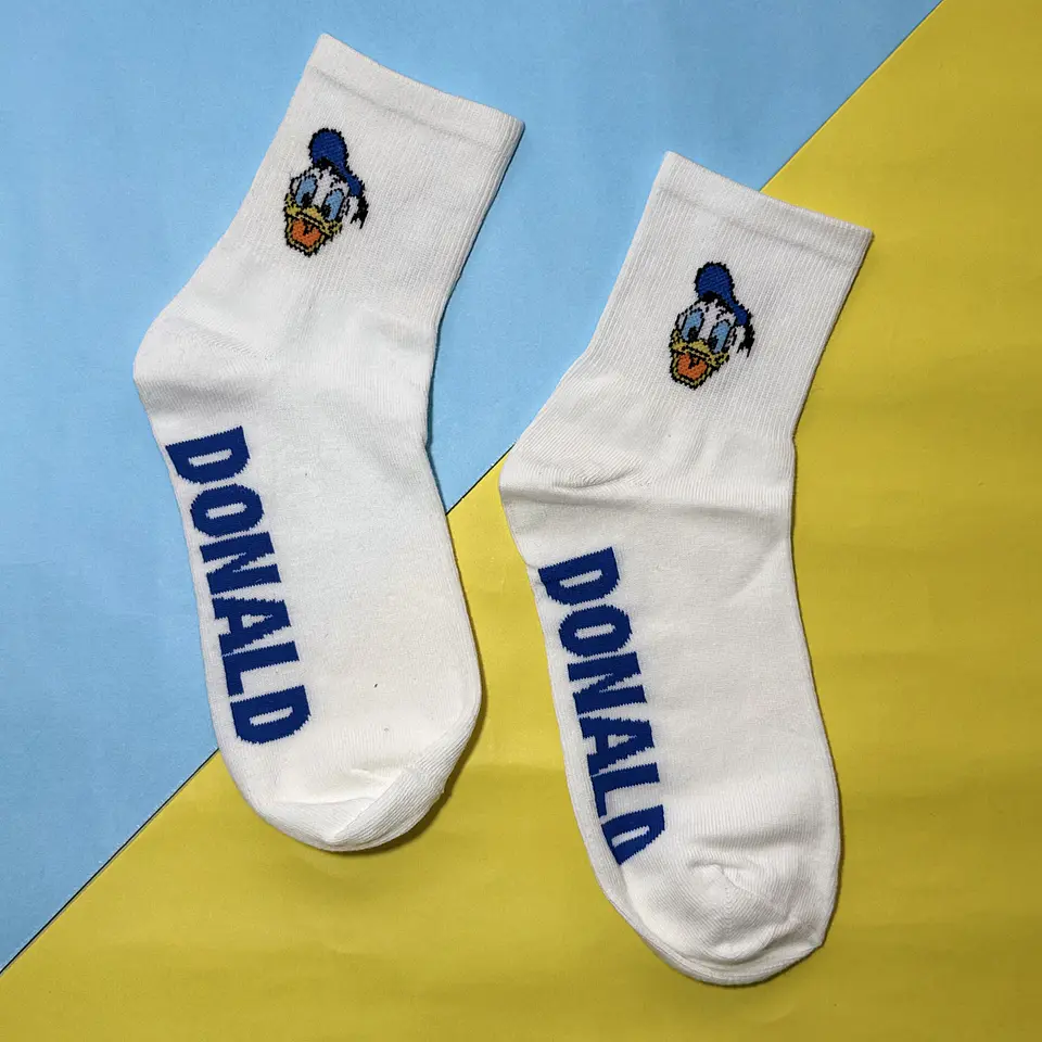 Calcetines Pato Donald – Blanco 1