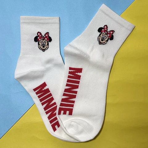 Calcetines Minnie Mouse – Blanco