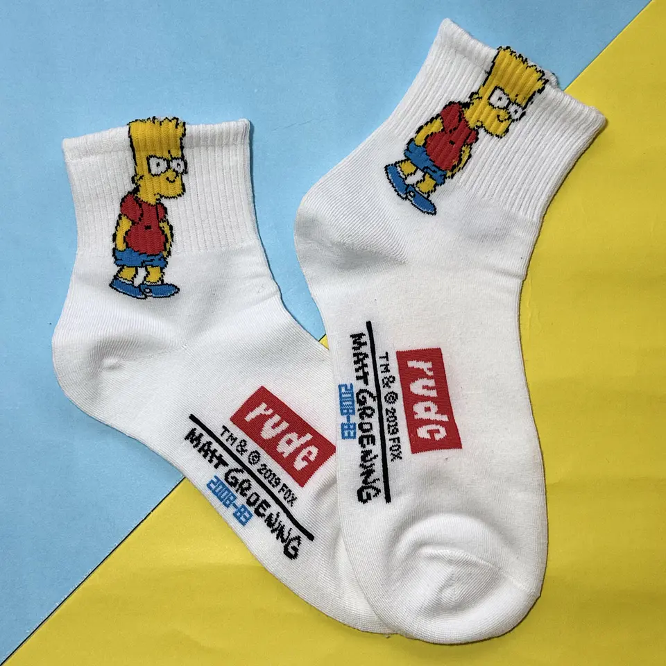 Calcetines Bart Simpson – Blanco 1