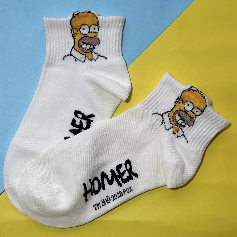 Calcetines Homero Simpson – Blanco  1