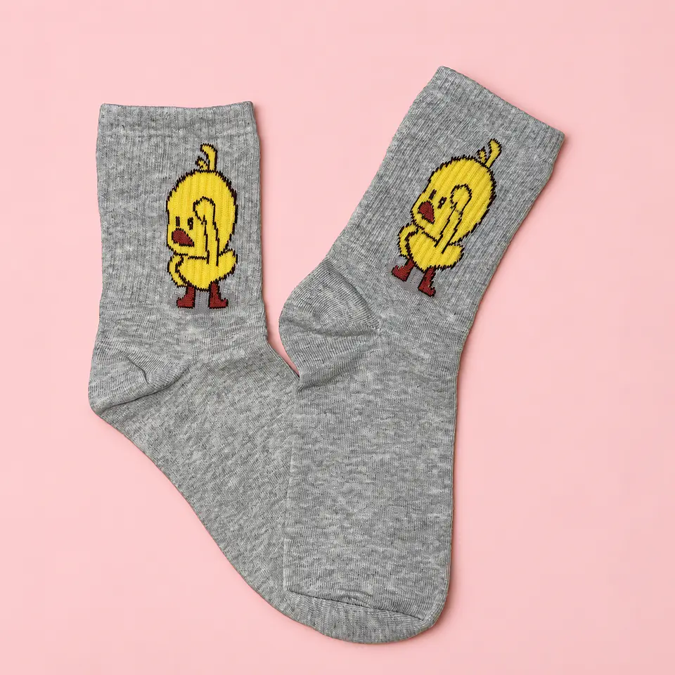 Calcetines Pollito – Gris  1