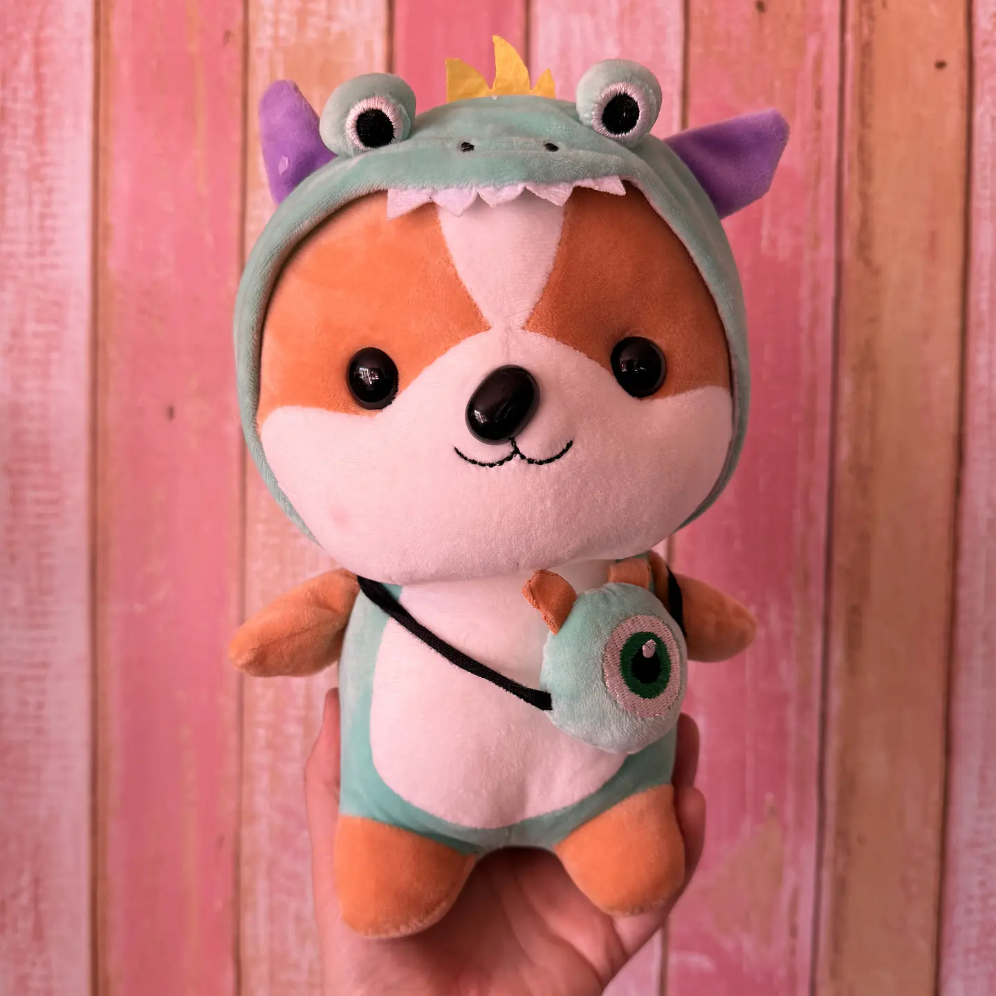  Peluche Perrito con Disfraz de Monstruo – 30 cm 1