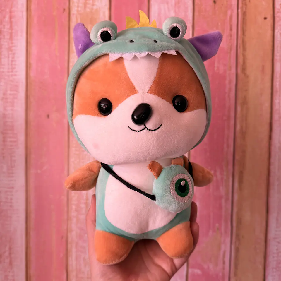  Peluche Perrito con Disfraz de Monstruo – 30 cm 1