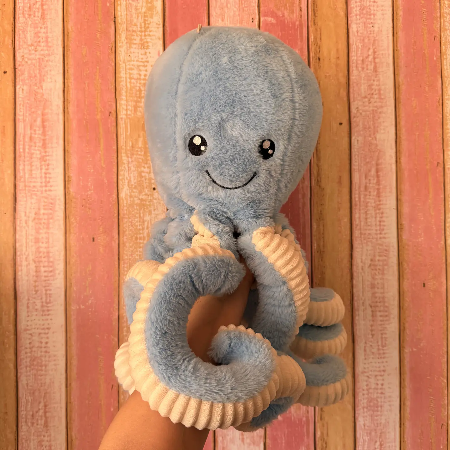 Peluche Pulpo Celeste – Tentáculos Largos – 55 a 60 cm 1