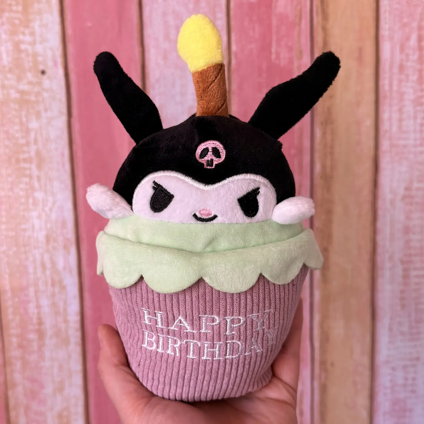 Peluche Kuromi Cumpleaños con Luz y Sonido 1