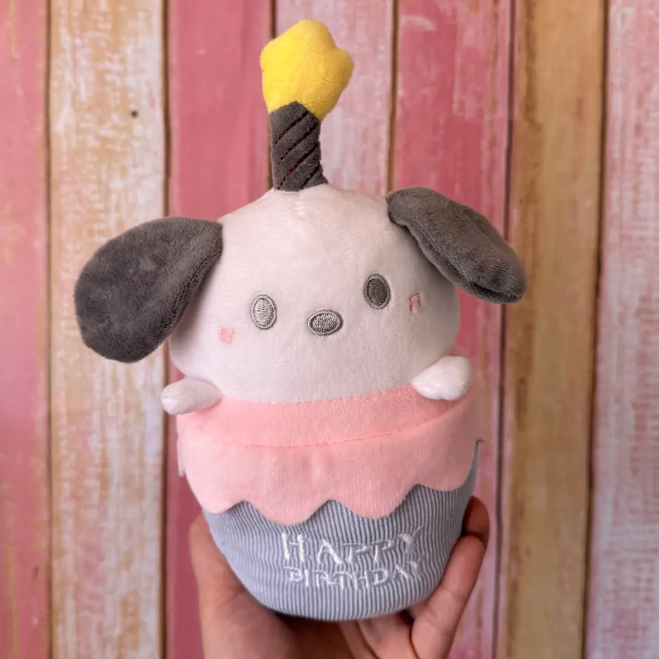 Peluche Pochacco Cumpleaños con Luz y Sonido 1
