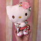 Peluche Hello Kitty con Kimono Floral | 25 cm  - Miniatura 1