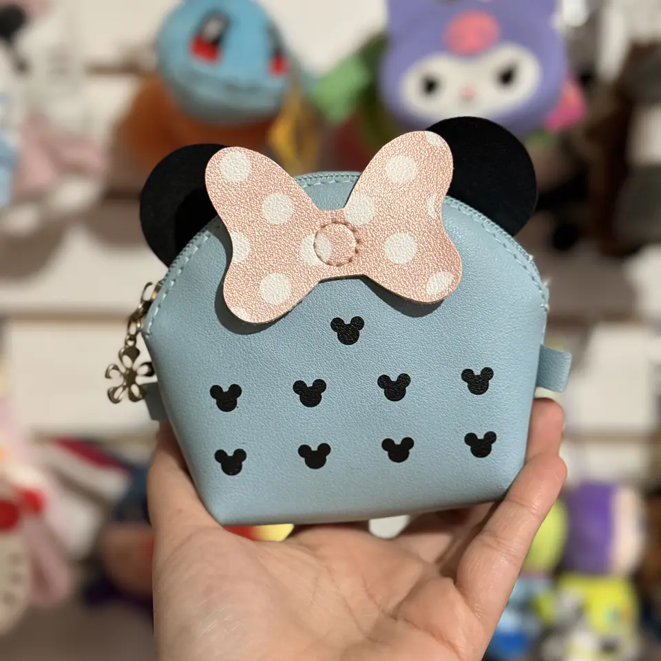 Mini Cartera Monedero Minnie Mouse con Cadena  1