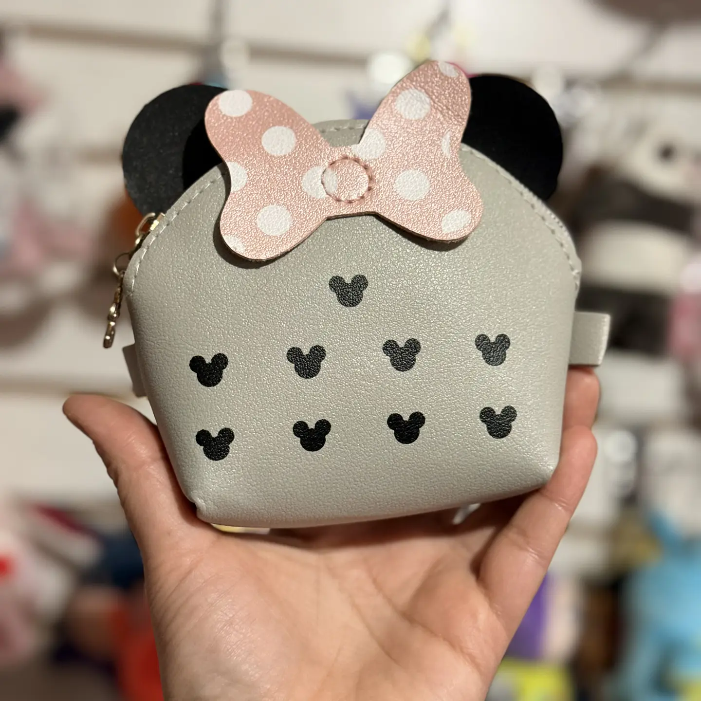 Mini Cartera Monedero Minnie Mouse con Cadena  3