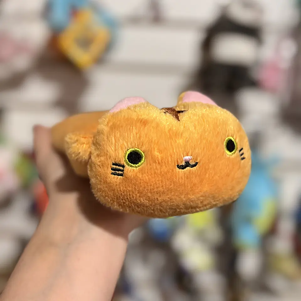 Estuche de Peluche Gato Naranjo  1