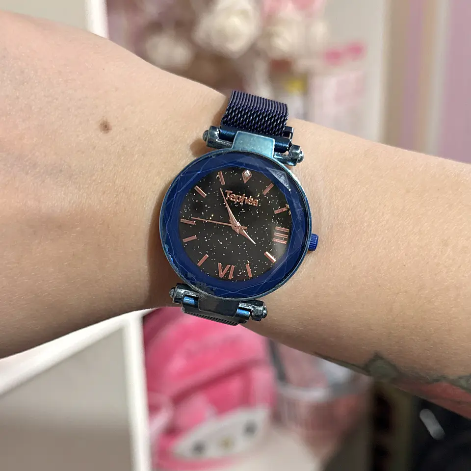 Reloj de Pulsera Azul Metálico – Elegante 1