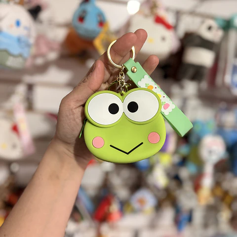 Monedero de Goma Keroppi con Llavero
