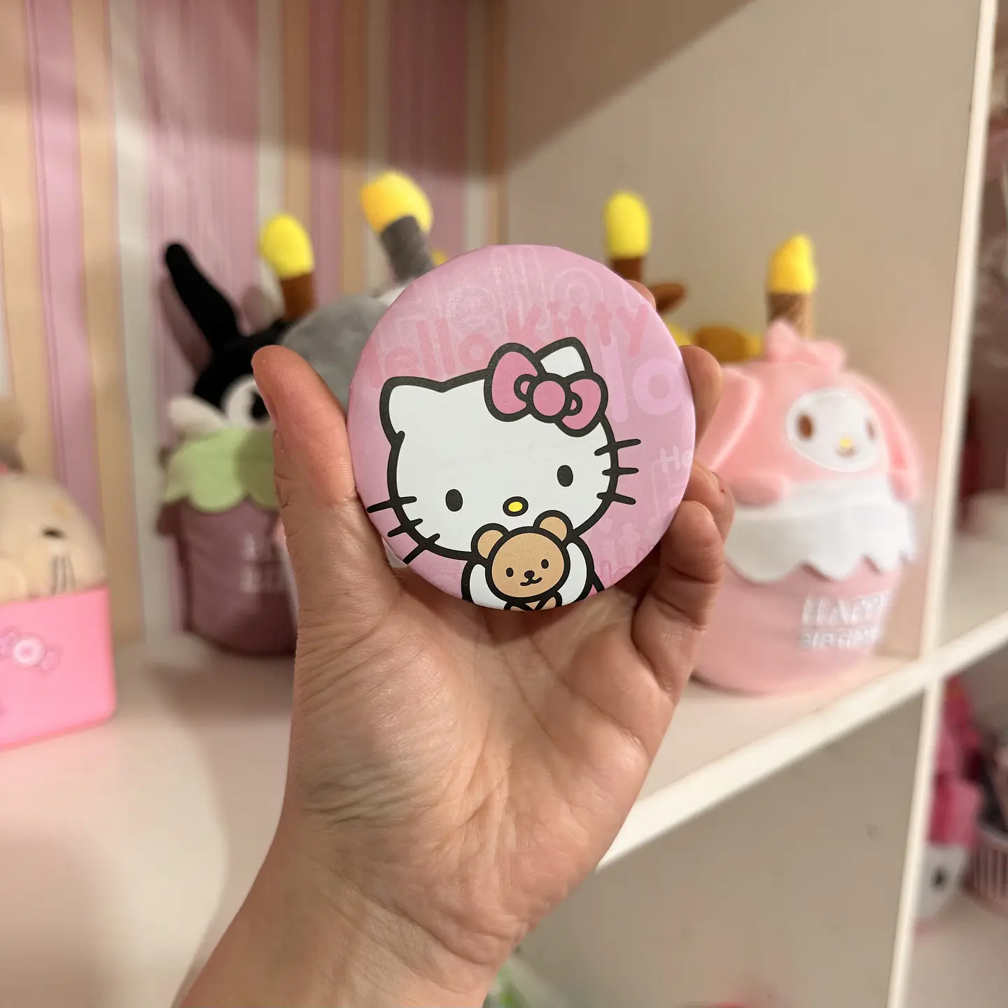Espejo Doble Compacto Hello Kitty – Rosado 1