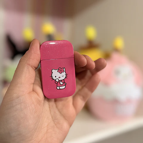 Encendedor Recargable Hello Kitty – Flama Rosada | Rosa Glitter