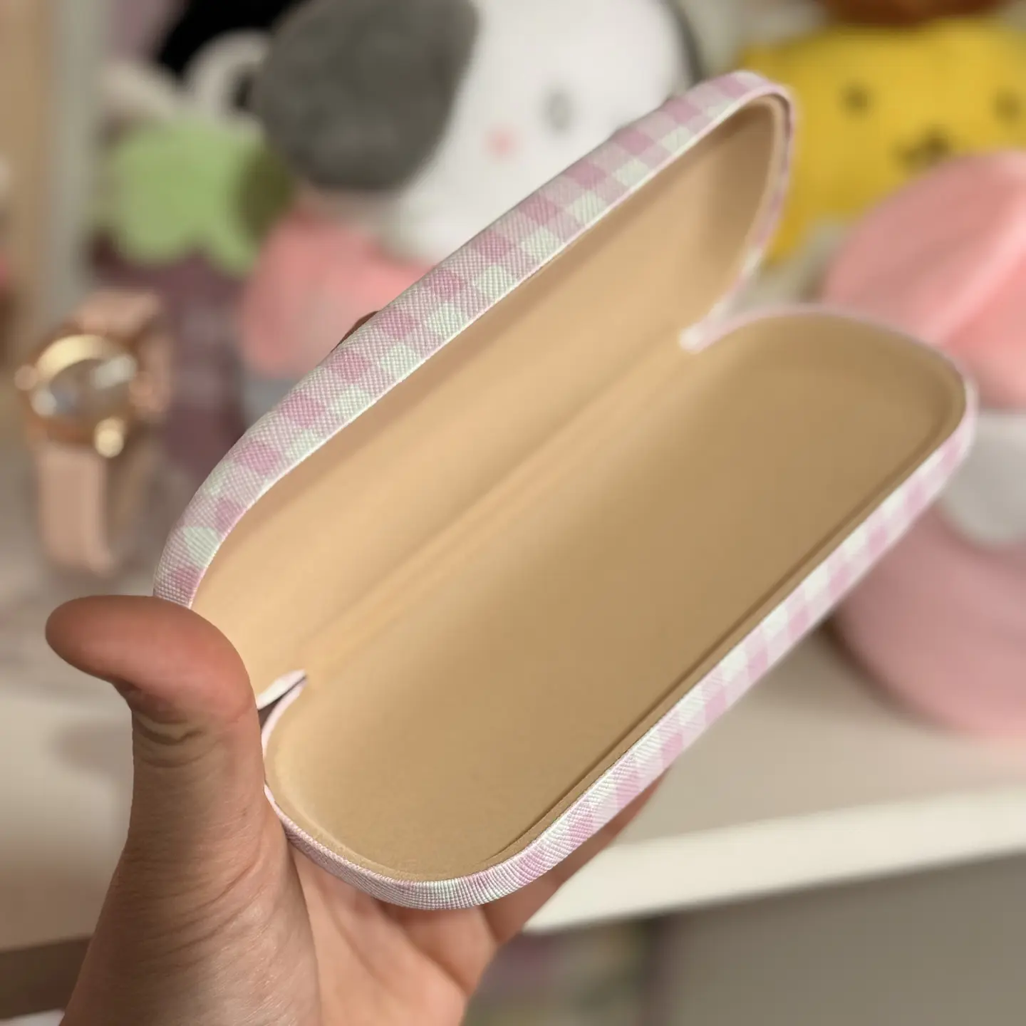 Estuche Rígido para Lentes My Melody – Cuadrillé Rosa 1