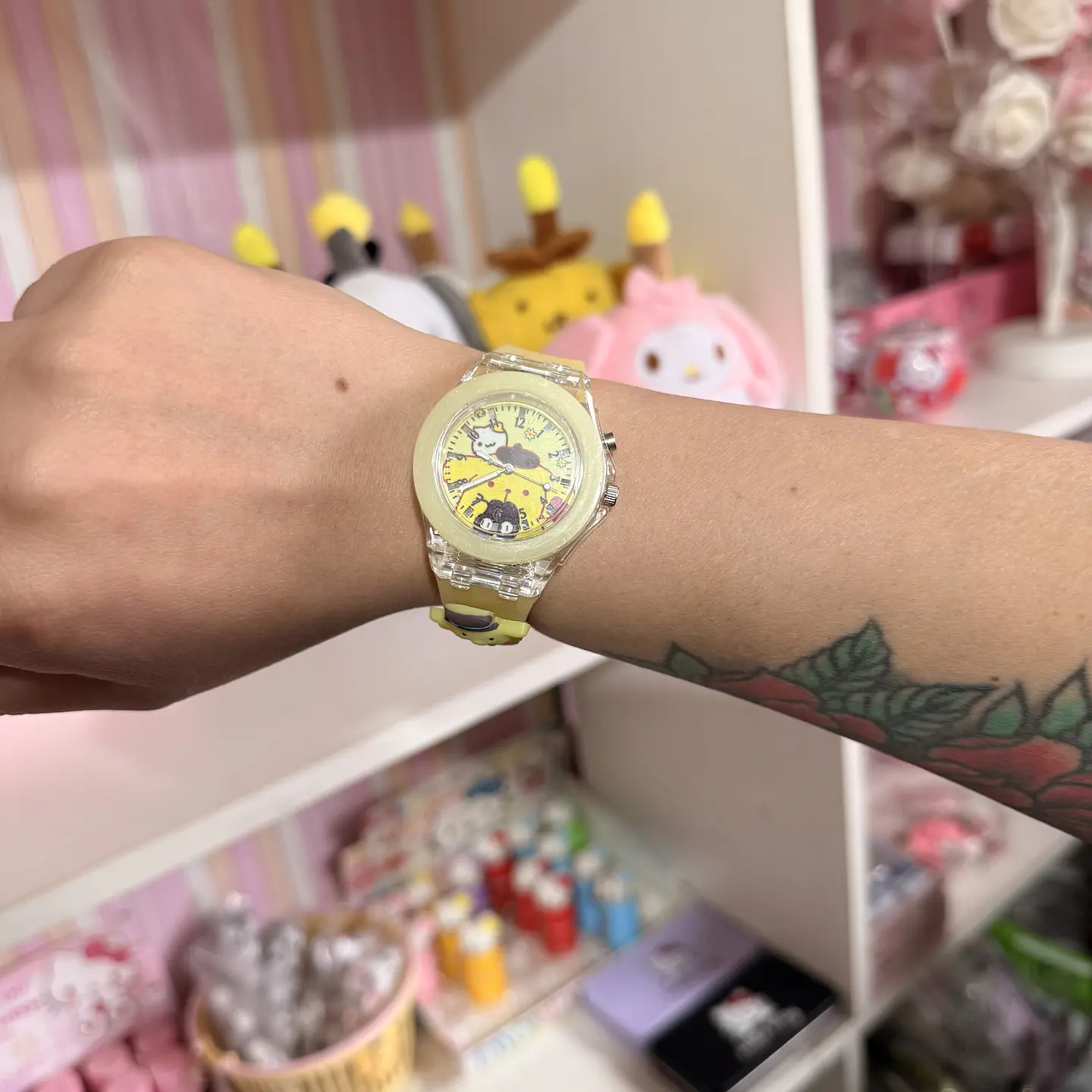 Reloj de Pulsera Pompompurin con Luces LED Multicolor 1