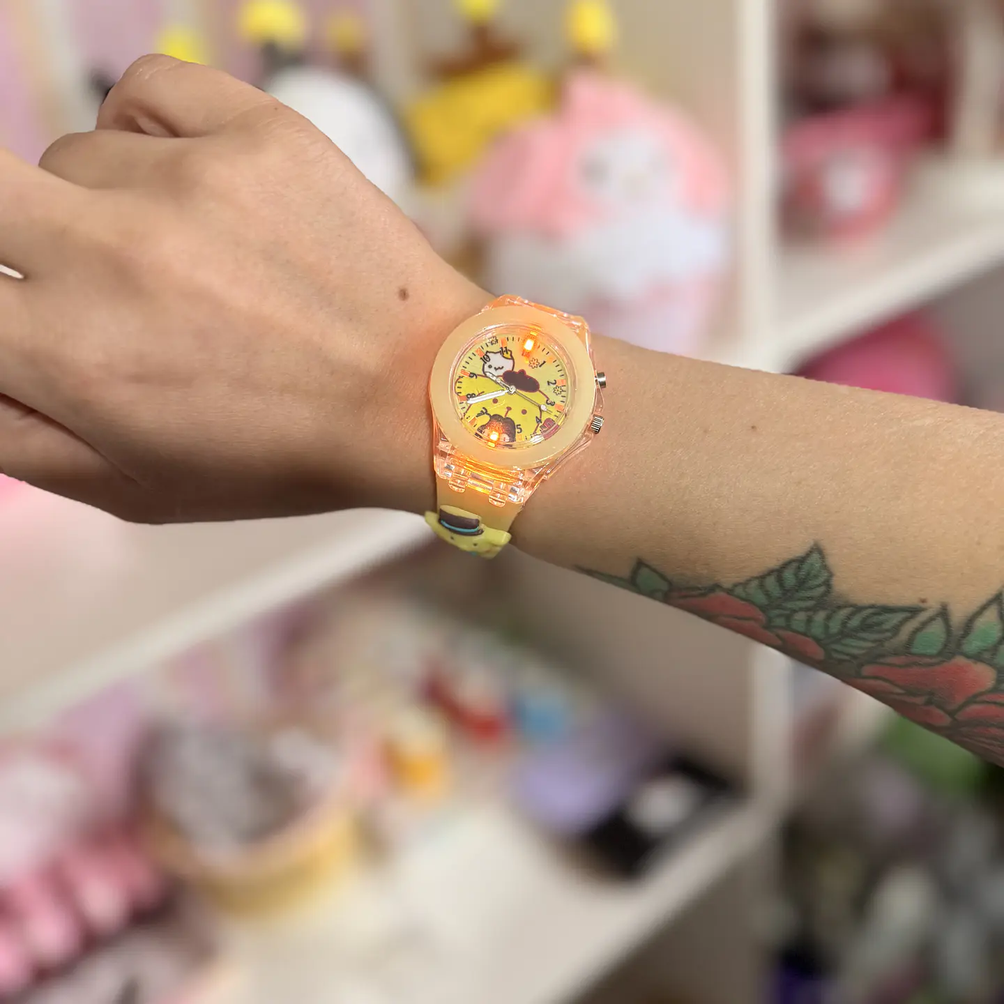 Reloj de Pulsera Pompompurin con Luces LED Multicolor 2