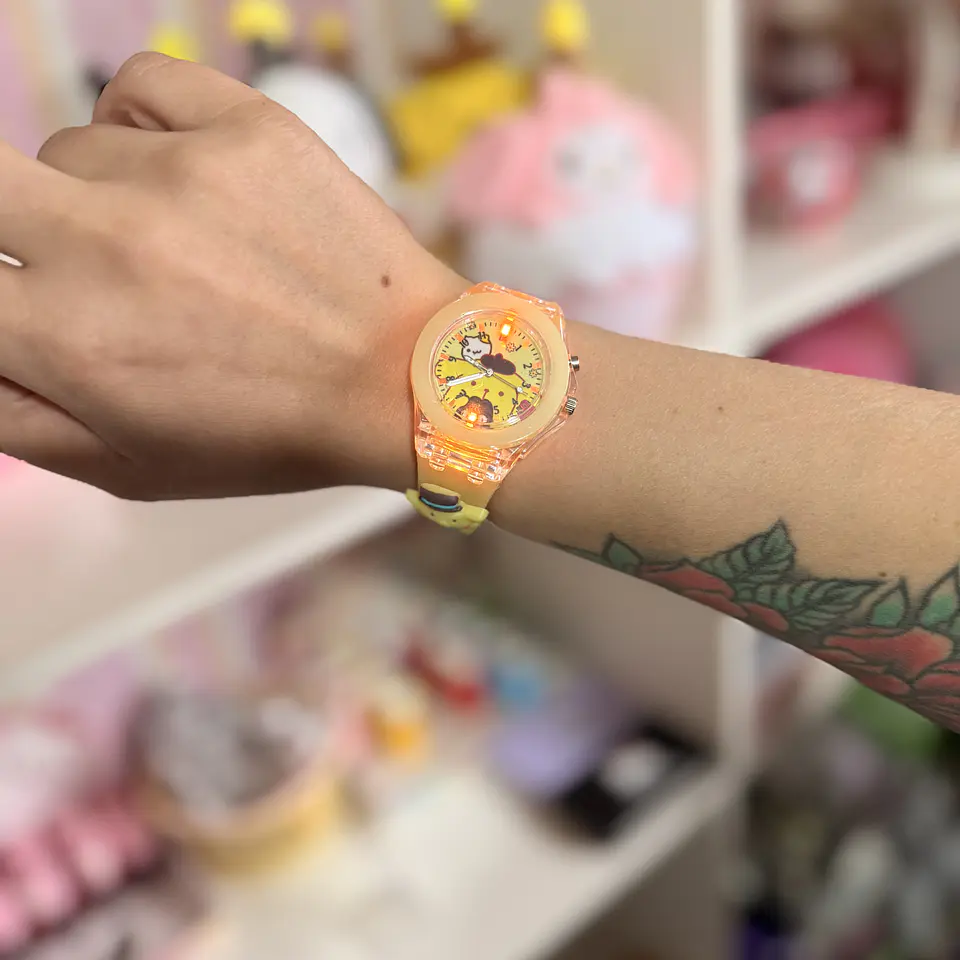 Reloj de Pulsera Pompompurin con Luces LED Multicolor 2