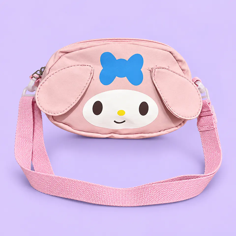 Carterita My Melody Rosada con Correa 1
