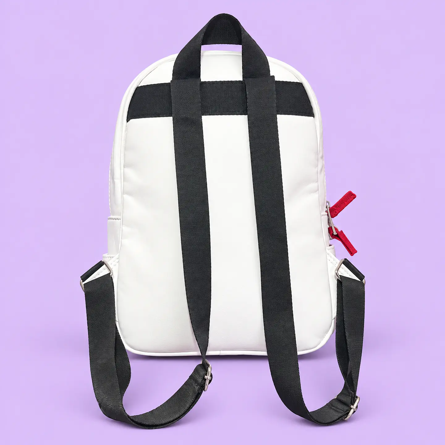  Mochila Hello Kitty Blanca con Lazo Rojo 2