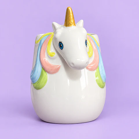 Tazón 3D Unicornio Arcoíris
