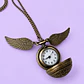Reloj de Bolsillo Snitch Dorada Harry Potter con Alas y Cadena - Miniatura 1