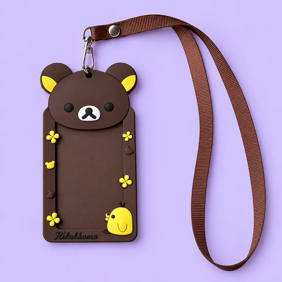 Porta Credencial Rilakkuma con Lanyard 1