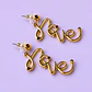 Aros Colgantes LOVE – Dorado o Plateado - Miniatura 3