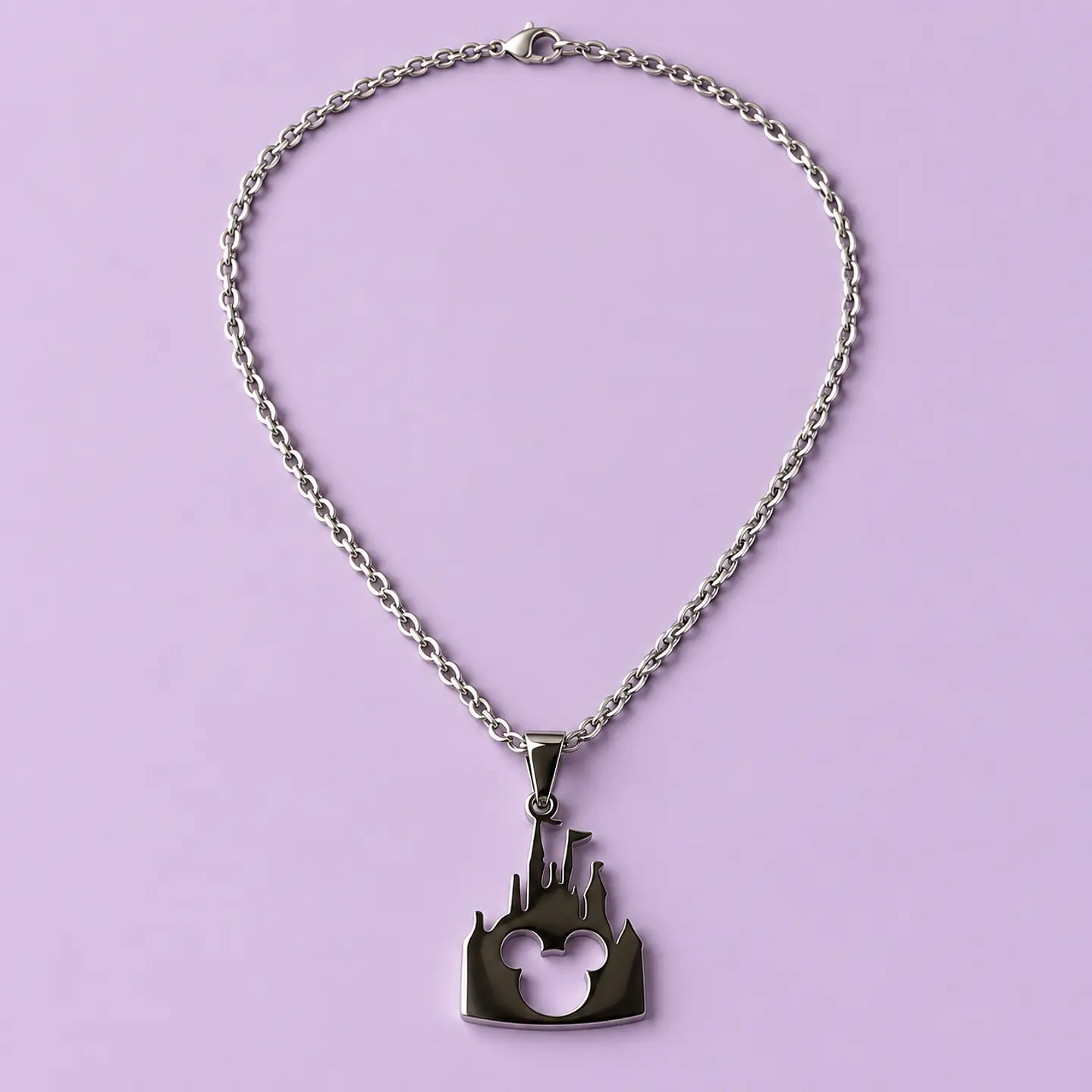 Conjunto Collar + Aros Castillo Mickey 2