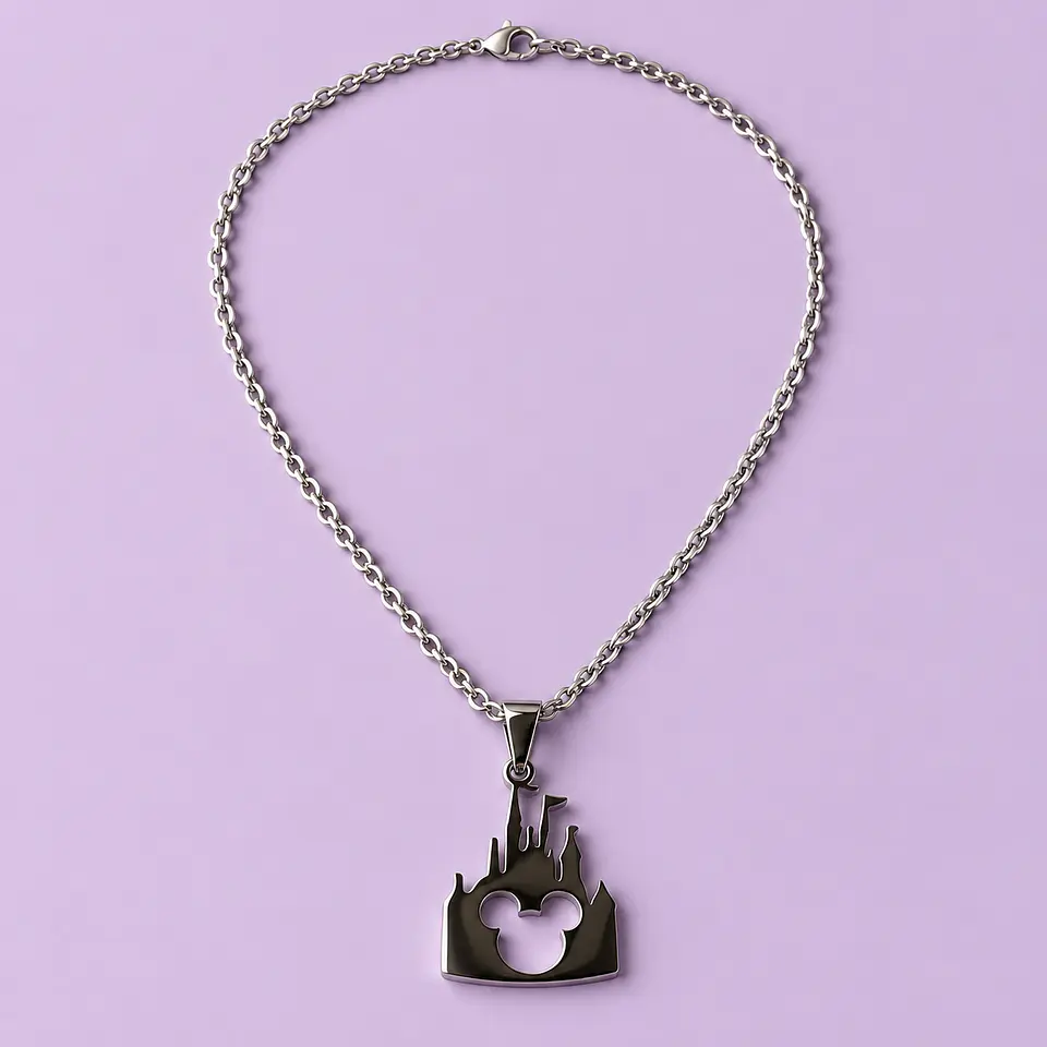 Conjunto Collar + Aros Castillo Mickey 2
