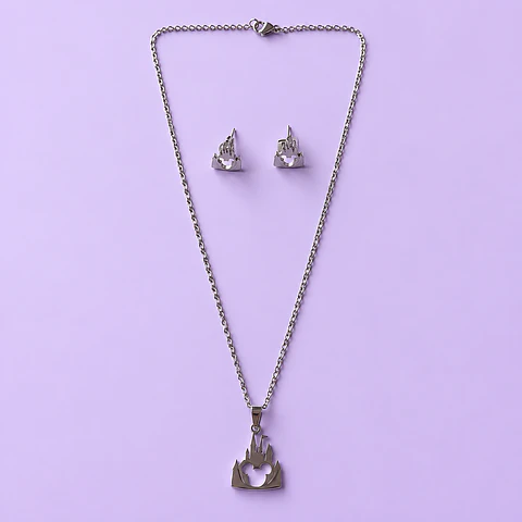 Conjunto Collar + Aros Castillo Mickey