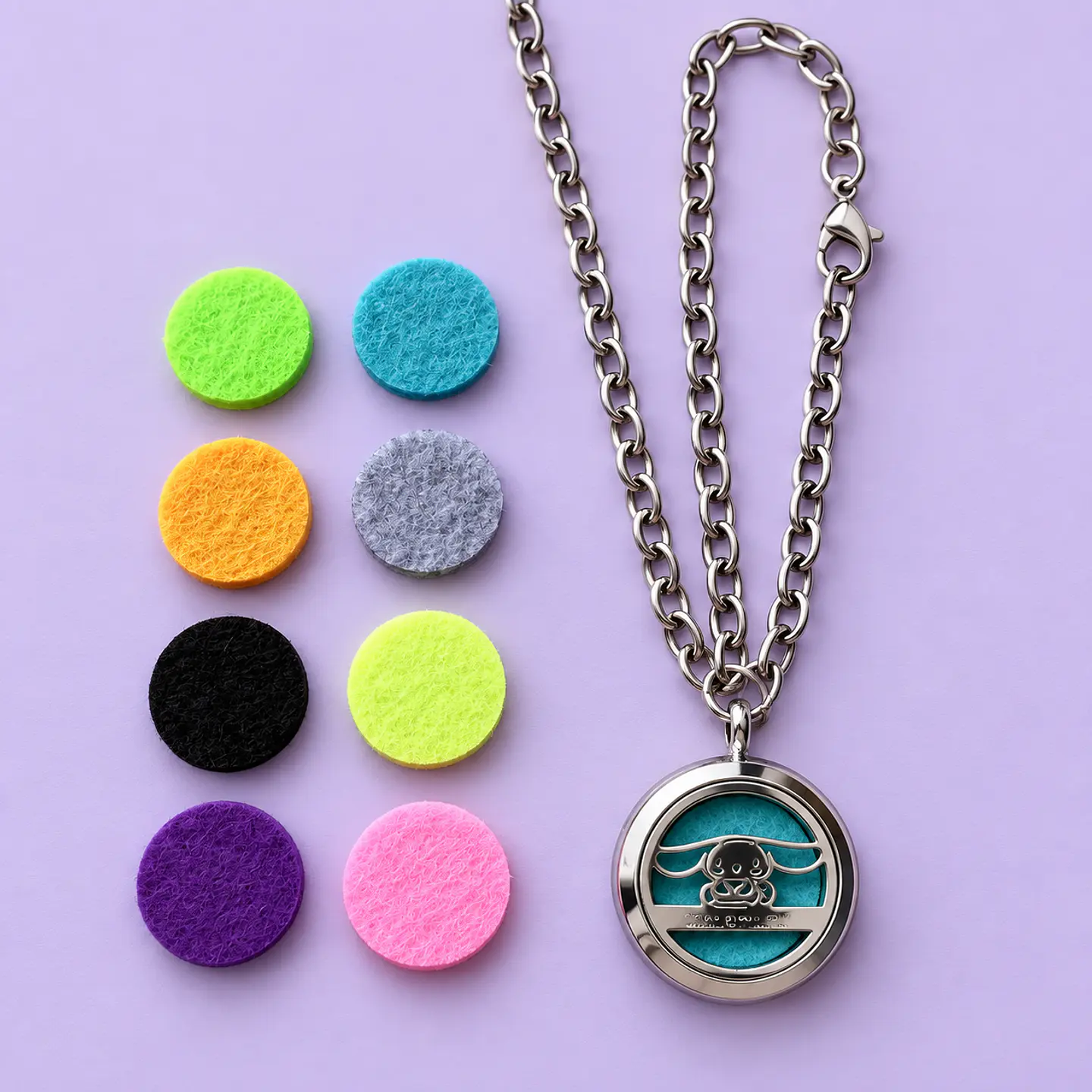 Collar Difusor Aromático Cinnamoroll Sanrio + 8 Fieltros 1
