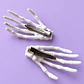  Set 2 Pinzas para el Cabello Mano de Esqueleto - Halloween  - Miniatura 2