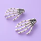  Set 2 Pinzas para el Cabello Mano de Esqueleto - Halloween  - Miniatura 1