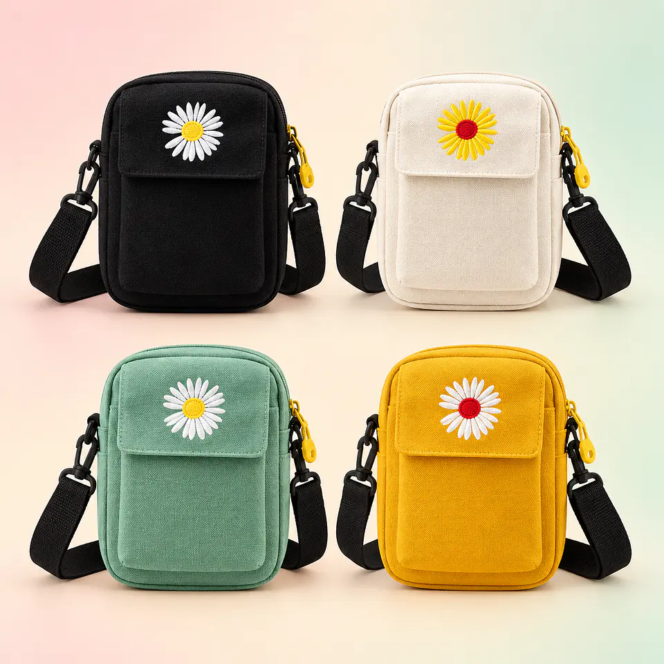 Mini Bolso Bandolera con Margarita 1