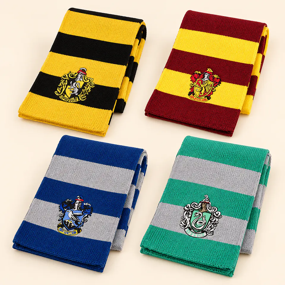 Bufanda Harry Potter – Casas de Hogwarts 1