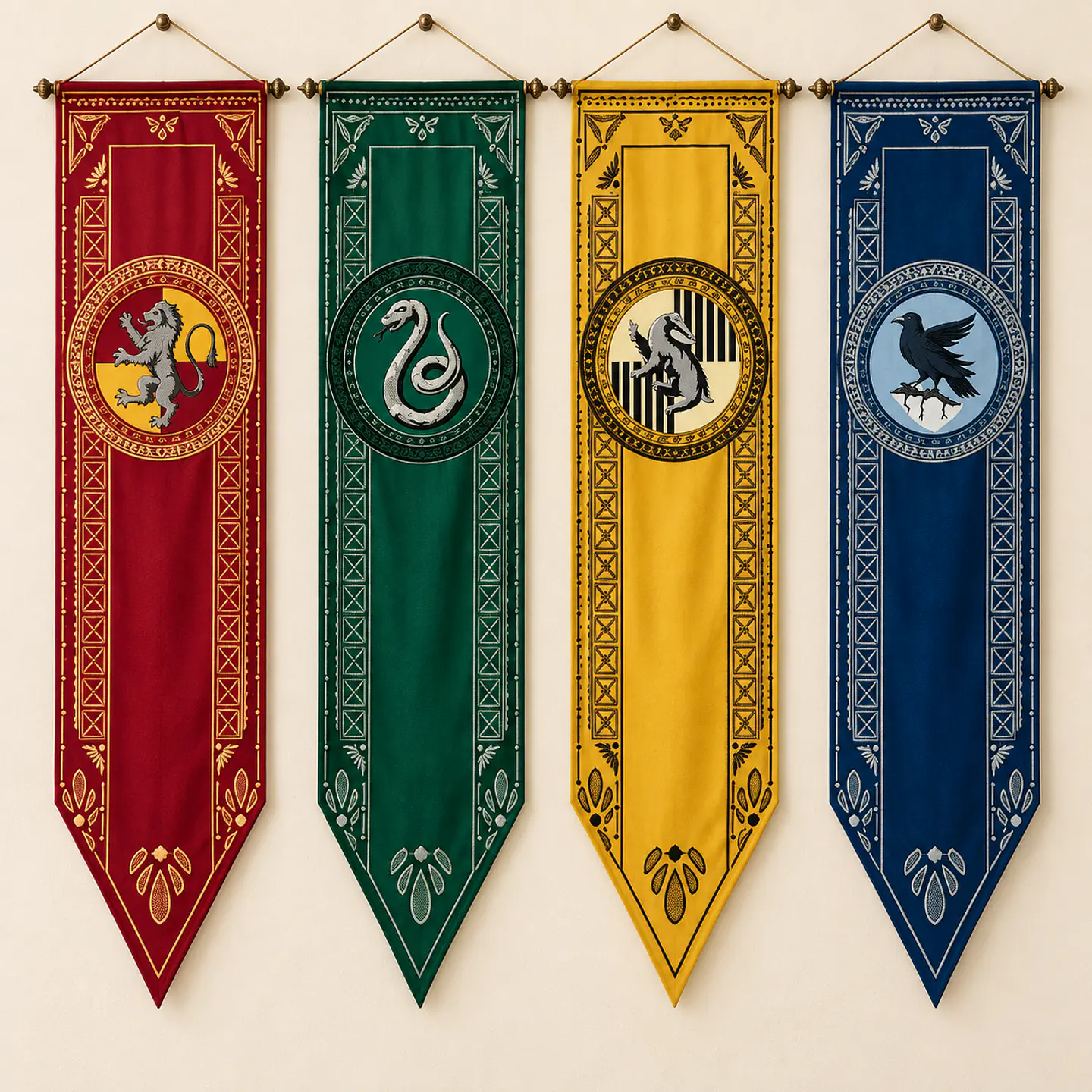Banderín Decorativo Harry Potter – Casas de Hogwarts 1