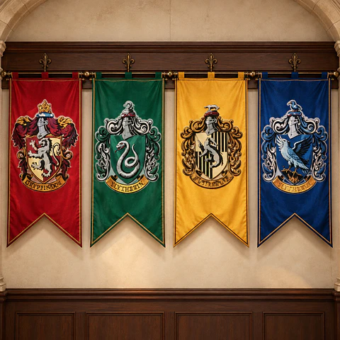 Bandera Harry Potter – Casas de Hogwarts