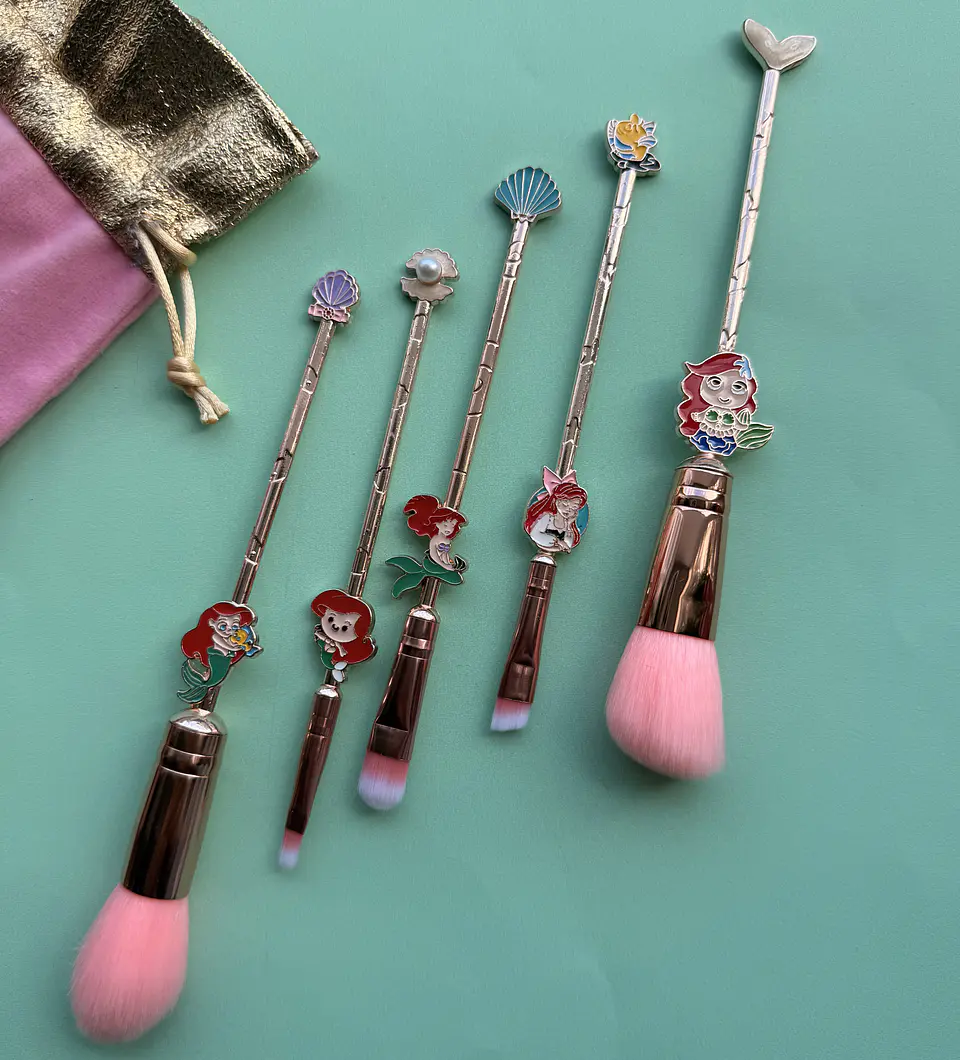 Set de 6 Brochas de Maquillaje Ariel – La Sirenita Disney  1
