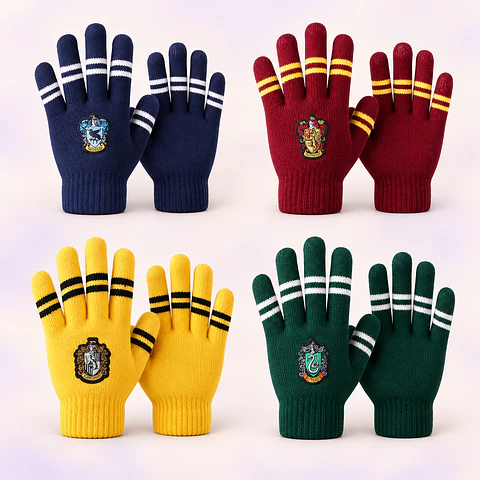 Guantes Harry Potter – Casas de Hogwarts | 4 Modelos