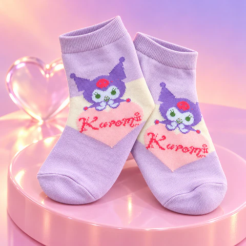 Calcetines Kuromi Sanrio con Corazón 