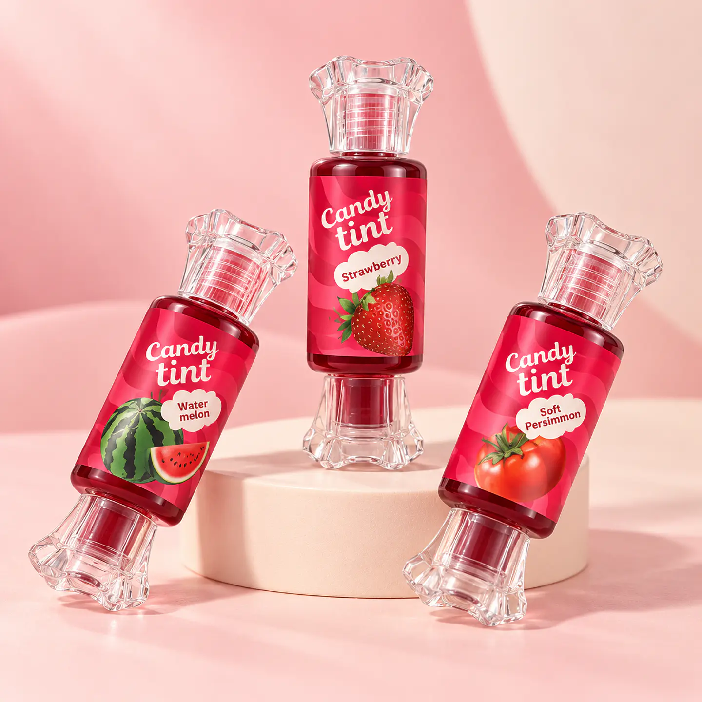 Tinta Labial Candy Tint Diseño Caramelo – 3 Aromas Frutales 1