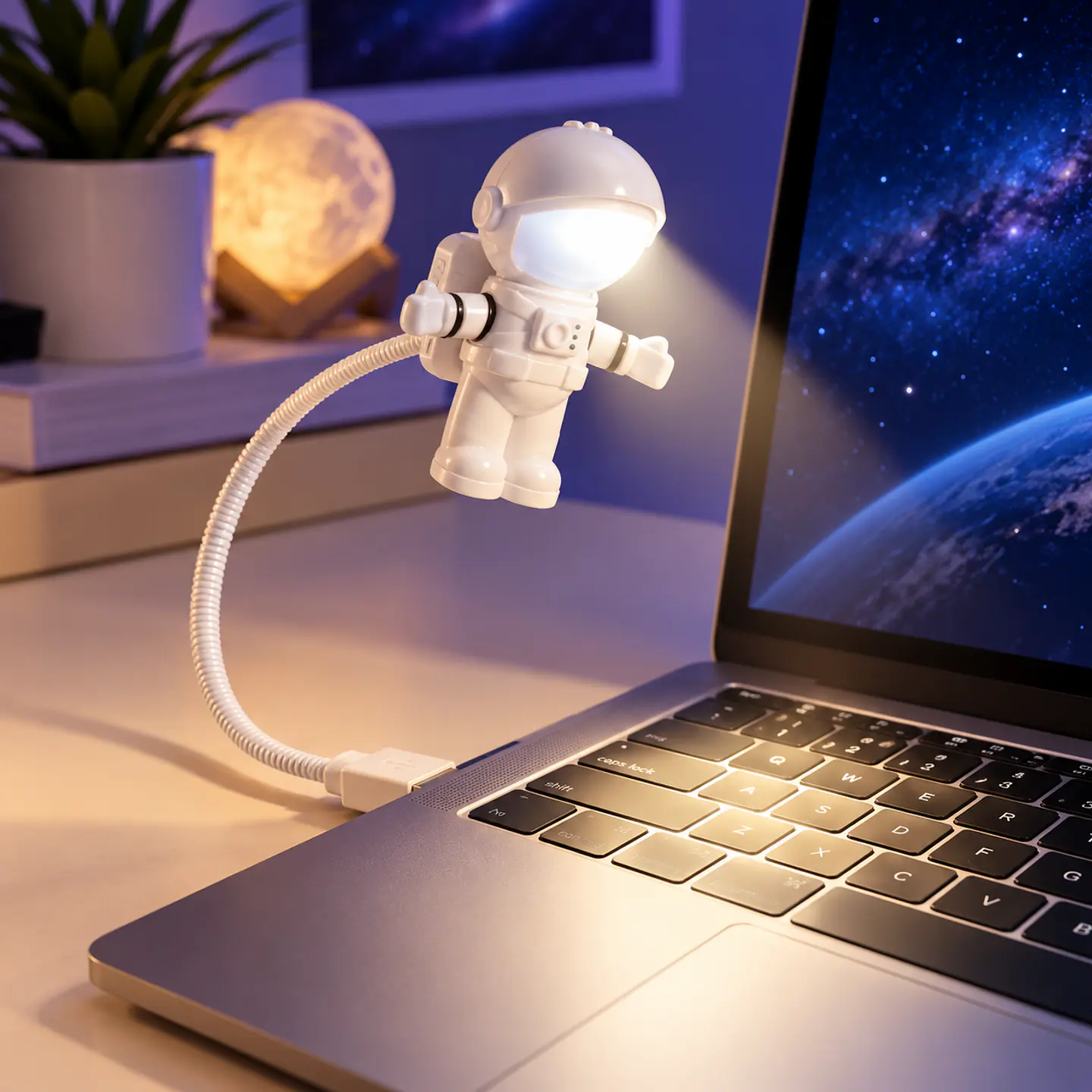 Lámpara LED Astronauta USB – Luz para Notebook 1