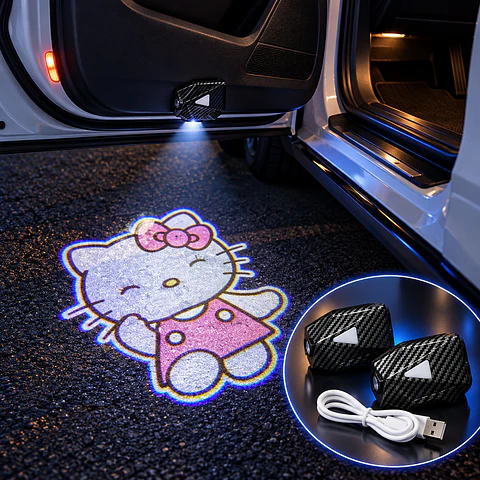Proyector LED para Puerta de Auto – Hello Kitty 