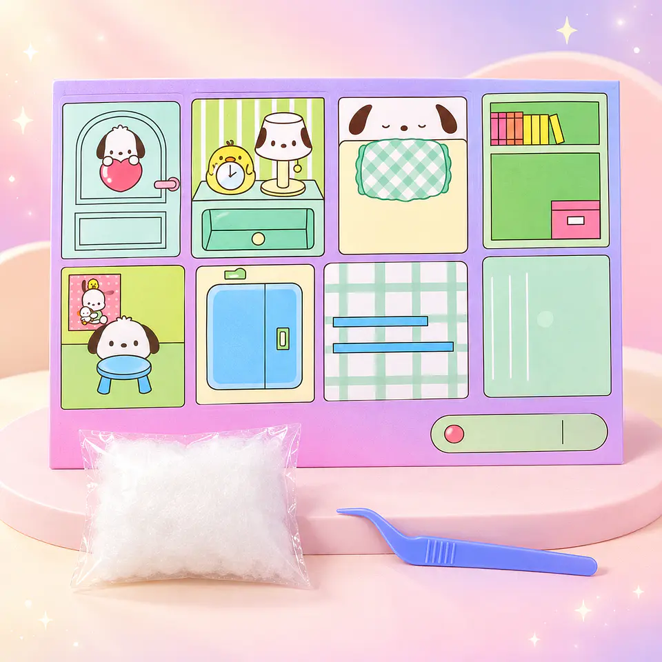 Kit DIY Libro Sensorial Pochacco – Manualidades Kawaii 1