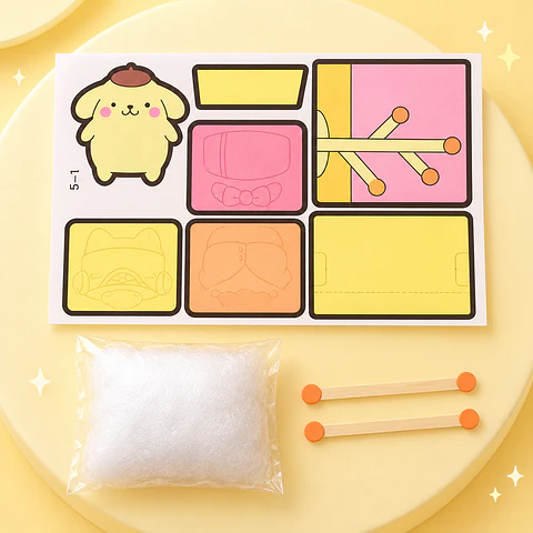 Kit DIY Libro Sensorial Pompompurin – Manualidades Kawaii 